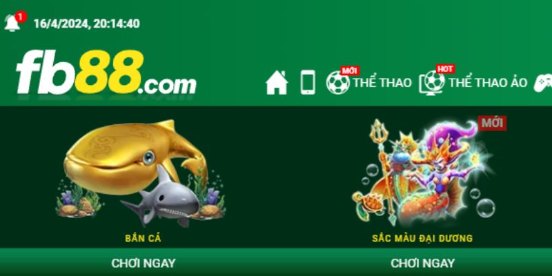 Cổng game Bắn cá tại Fb88